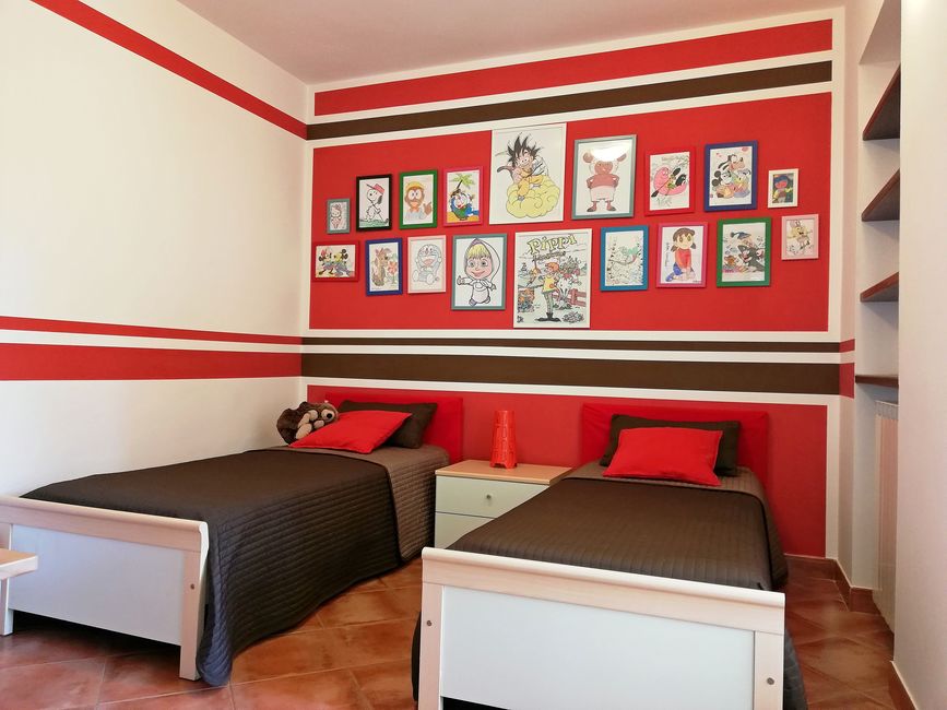 Image of the children bedroom in La Ginestra