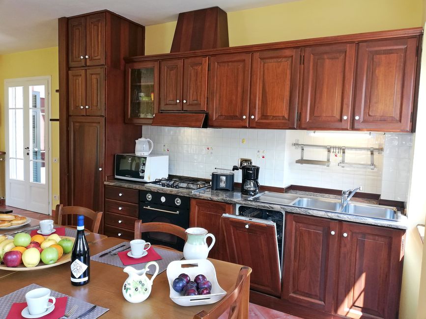 Image: dishwasher, microwave, electric oven in La Ginestra